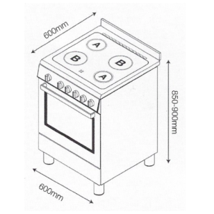 White-Westinghouse 威士汀 WV60MX 65公升 60厘米 全座式電陶爐連焗爐